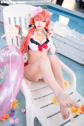 花梨Hanari 樱巫女比基尼[19P510M]