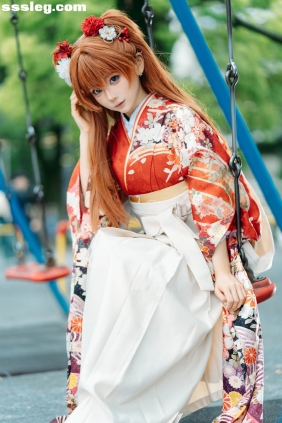 蠢沫沫 EVA 明日香 和服[30P515M]
