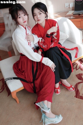 凡夫摄影 可菲×晓莲 古装汉服丝足[190P+2V7.26G]