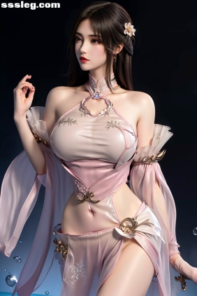 [AI绘画] 月婵 小桃红[18P187M]